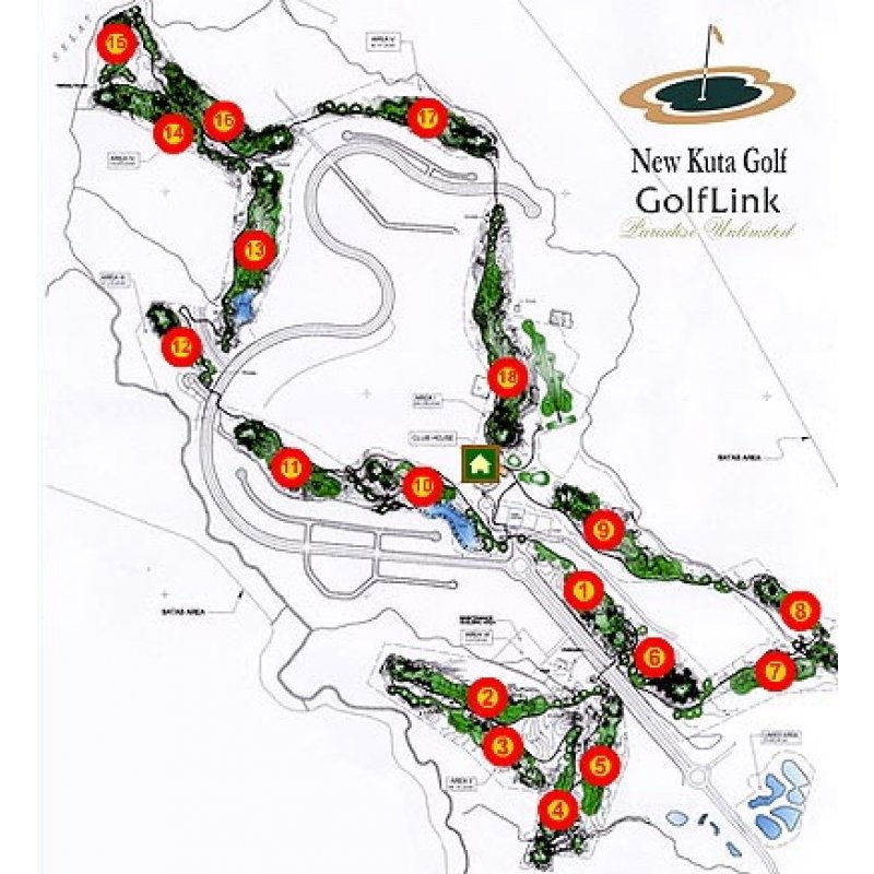 Le New Kuta Golf Club. 18 trous. Bukit.